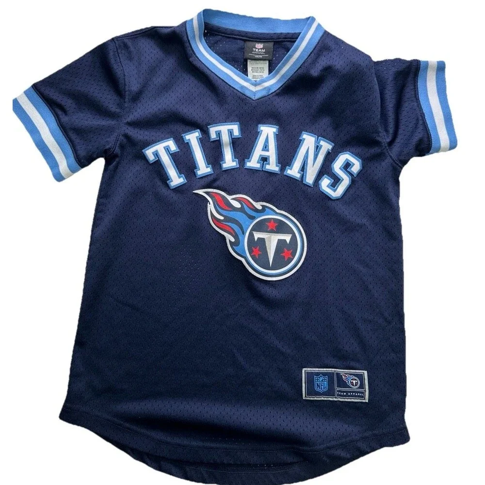 OFFICIAL NFL TENNESSEE TITANS MESH  JERSEY' YOUTH SIZE MED-10-12 (0074)